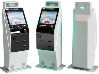 现代触屏查询一体机3d模型 现代触屏查询一体机