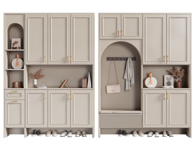 现代玄关装饰鞋柜