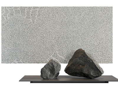新中式装饰挂画 石头雕塑摆件3d模型 新中式装饰挂画 石头雕塑摆件