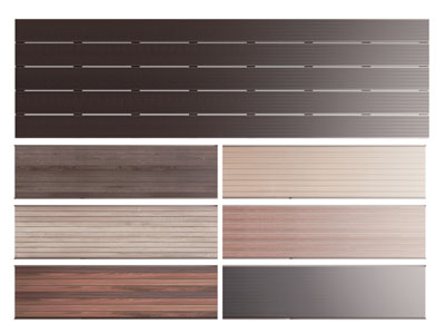 现代长方形防腐木塑木地板