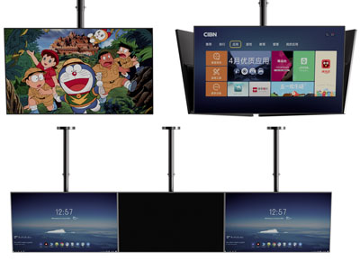 现代悬挂式电视机 液晶显示屏3d模型 现代悬挂式电视机 液晶显示屏