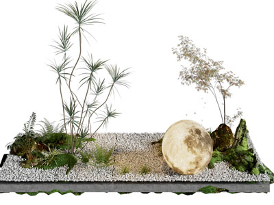 新中式经景观园艺小品