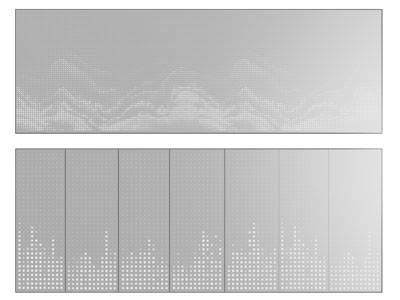 现代穿孔板 铝扣板 护墙板