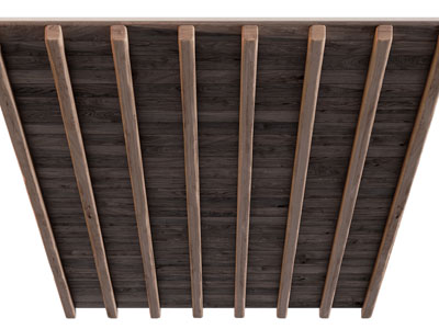 现代实木天花吊顶