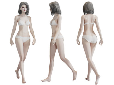 现代穿比基尼的女人