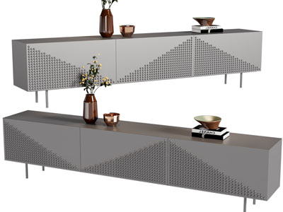 现代长方形电视柜