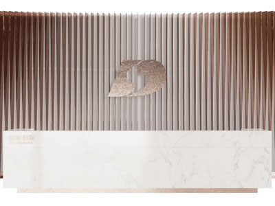 现代前台接待台3d模型 现代前台接待台