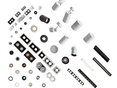 现代筒灯射灯 格栅灯