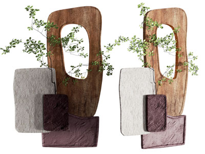 侘寂风立体墙饰挂件