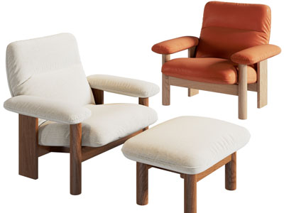 中古风休闲椅子 脚踏