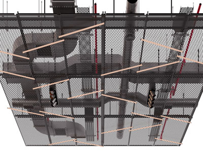 工业风loft天花吊顶