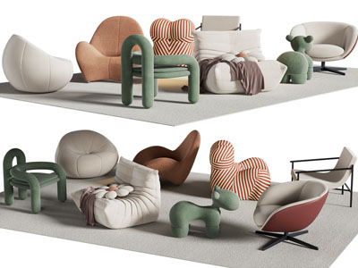 现代单人 懒人沙发 休闲椅子