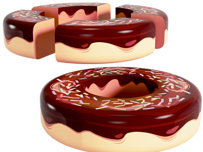 现代甜甜圈 甜点食物