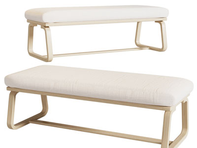 新中式长方形沙发凳子