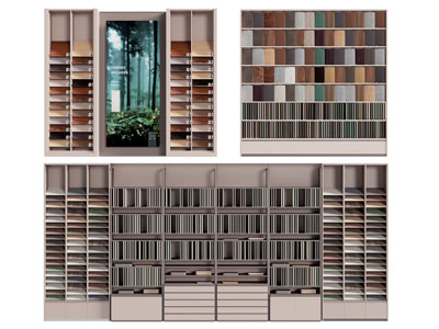 现代建材展柜 货架3d模型 现代建材展柜 货架