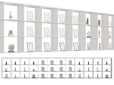 现代奖杯奖牌 装饰品展柜