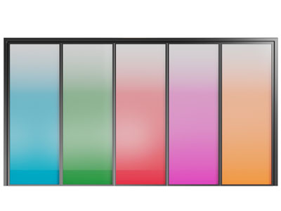 现代渐变玻璃推拉门