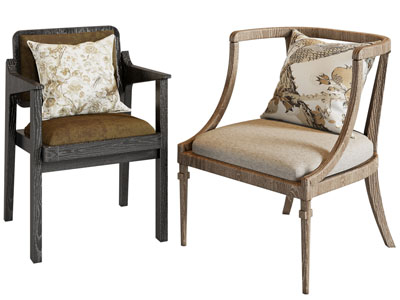 中古风休闲椅子 扶手椅子