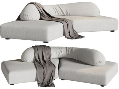 现代异形多人沙发