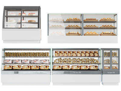 现代面包 蛋糕甜点保鲜柜 展柜