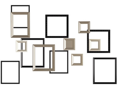 现代画框墙饰挂件