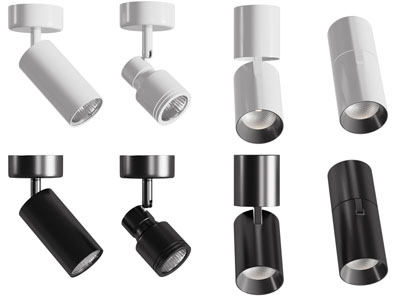 现代可转向筒灯射灯