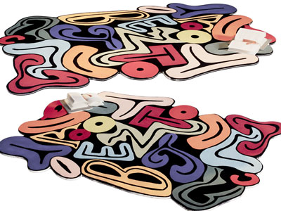 现代异形地毯3d模型 现代异形地毯