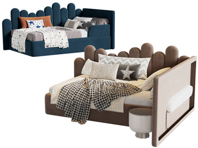 现代儿童单人床