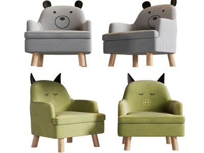 现代卡通休闲椅子 儿童椅