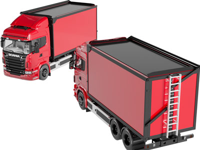 现代厢式卡车 汽车