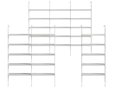 现代开放式收纳置物架