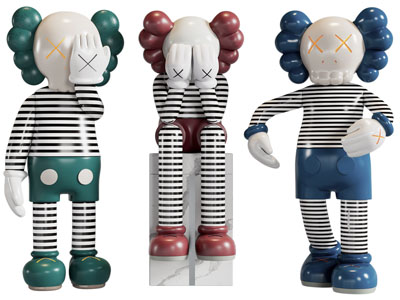 现代Kaws公仔雕塑雕刻摆件3d模型 现代Kaws公仔雕塑雕刻摆件