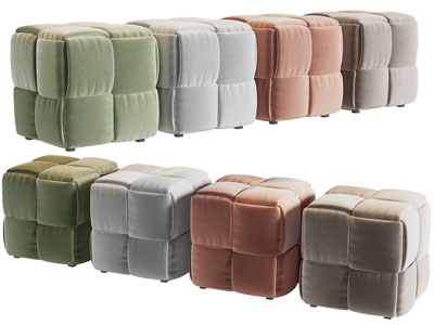 现代方形坐墩 沙发凳子