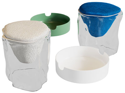 现代玻璃器皿 烟灰缸摆件组合