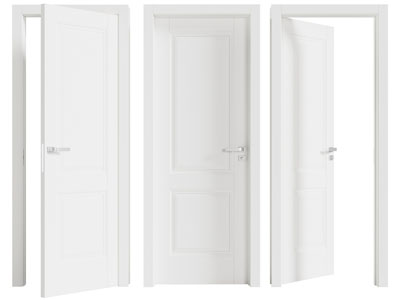 现代单扇平开门