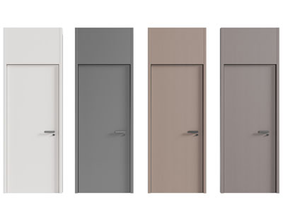 现代单扇平开门 木门