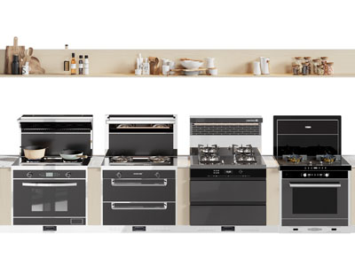 现代集成灶 调料瓶 厨房电器3d模型 现代集成灶 调料瓶 厨房电器