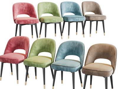 现代布艺休闲椅子 餐椅