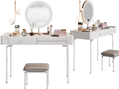 现代化妆 梳妆台3d模型 现代化妆 梳妆台