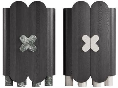 侘寂风儿童衣柜3d模型 侘寂风儿童衣柜