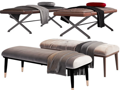 现代长方形沙发凳子