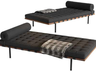 现代长方形沙发凳子