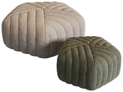 现代多边形坐墩 沙发凳