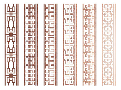 新中式雕花 花格 隔断