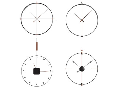现代极简钟表 墙饰3d模型 现代极简钟表 墙饰