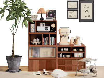 中古风实木餐边柜 边几