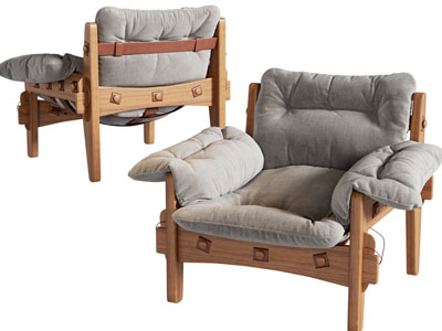 现代实木休闲椅子