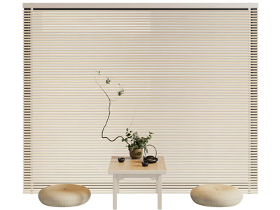 现代百叶窗帘3d模型 现代百叶窗帘