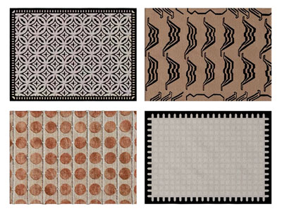 现代长方形地毯3d模型 现代长方形地毯