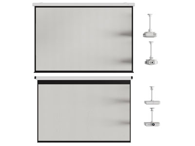 现代投影幕布 投影仪3d模型 现代投影幕布 投影仪